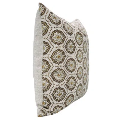 Fabdivine Luxury Linen Cushion Cover Â€“ Elegant Home Dã©cor,charkha In Brown