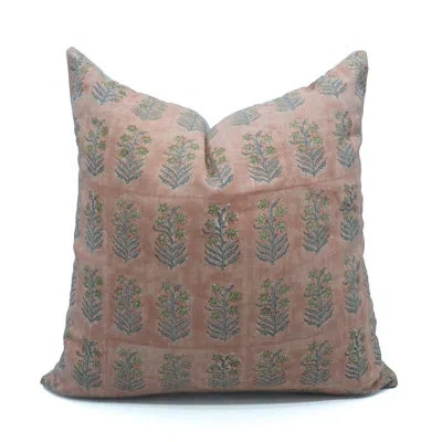Fabdivine Modern Decorative Pure Linen Pillow Cover – Handmade Elegant Cushion Case-indradhanush In Brown