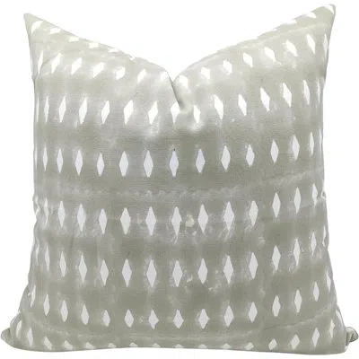 Fabdivine Omji Floral Cotton Indoor/outdoor Pillow Cover In Green
