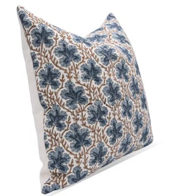 Fabdivine Samhita Floral 100% Linen Indoor/outdoor Pillow Cover