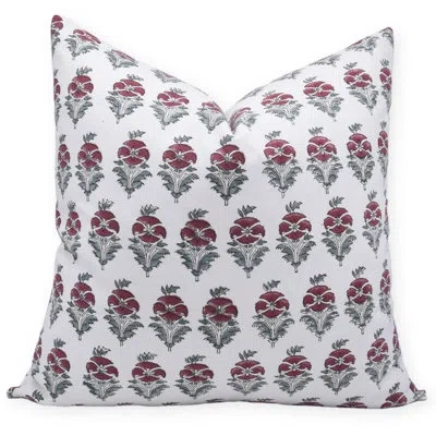 Fabdivine Throw Pillow In Red