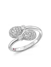 Fabergé Emotion 18-karat White Gold, Diamond And Ruby Ring In Silver
