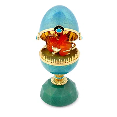 Fabergé Australasia Bird Of Paradise Egg Objet In Purple
