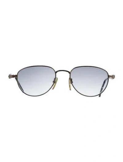 Pre-owned Fabergé Aviator Gradient Sunglasses In Silver