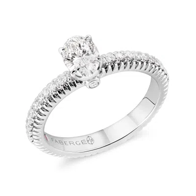 Fabergé Diamond Pavé Ring With Diamonds In Silver
