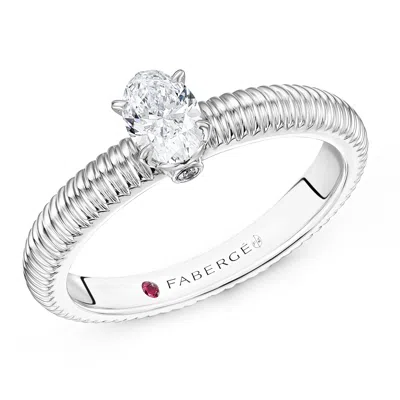 Fabergé Diamond Solitaire Ring In Gray