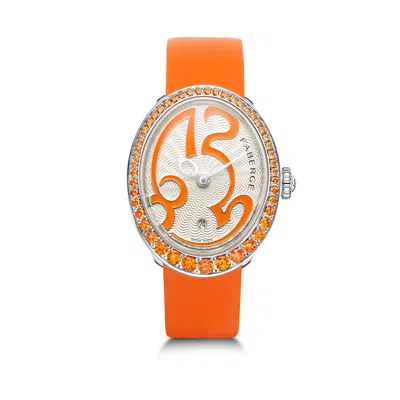 Eggsistence Watch With Orange Sapphires In Purple from Faberge