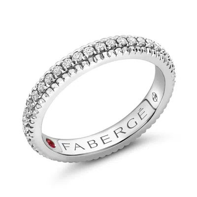Fabergé Eternity Ring With Diamonds In Pattern
