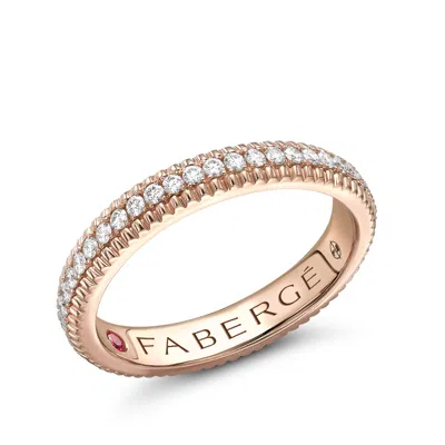 Fabergé Eternity Ring With Diamonds In Pink