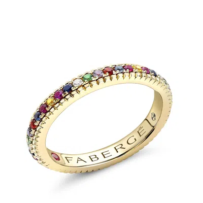 Fabergé Eternity Ring With Mixed Gemstones In Pink