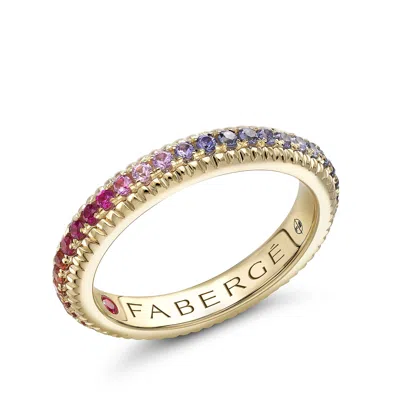 Fabergé Eternity Ring With Mixed Gemstones In Pink