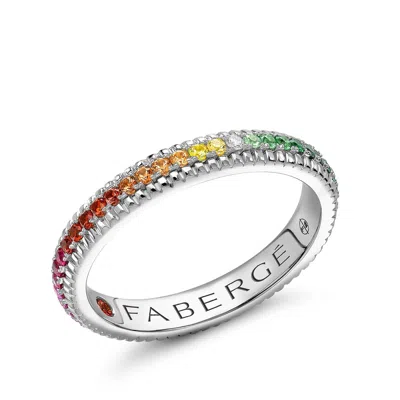 Fabergé Eternity Ring With Mixed Gemstones In Purple