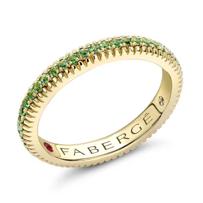 Fabergé Eternity Ring With Tsavorites In Gold