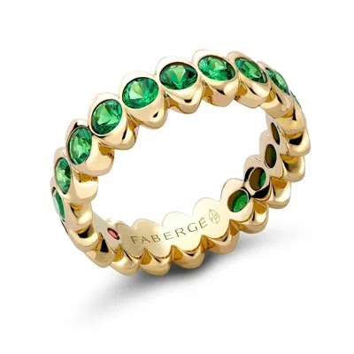 Eternity Ring With Tsavorites In Pattern from Faberge