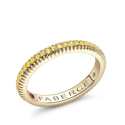 Fabergé Eternity Ring With Yellow Sapphires