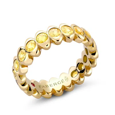Eternity Ring With Yellow Sapphires In Gold from Faberge