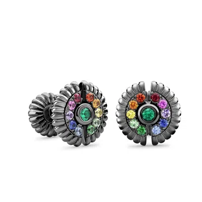 Fabergé Fluted Mixed Gemstones Cufflinks In Neutral