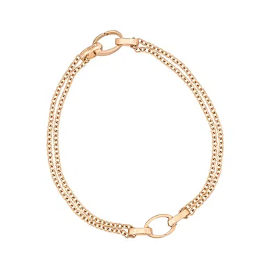 Fabergé Treillage Dual Charm Bracelet In 18-karat Rose Gold
