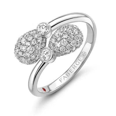 Fabergé Forever Crossover Ring With Pavé Diamonds In Orange