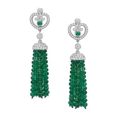 Fabergé Forever Imperial Tassel Earrings In Burgundy