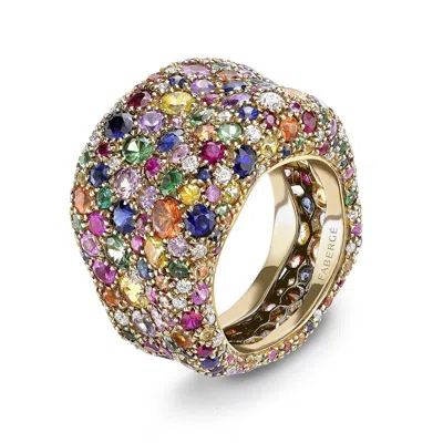 Fabergé Forever Large Ring With Mixed Gemstones In Red