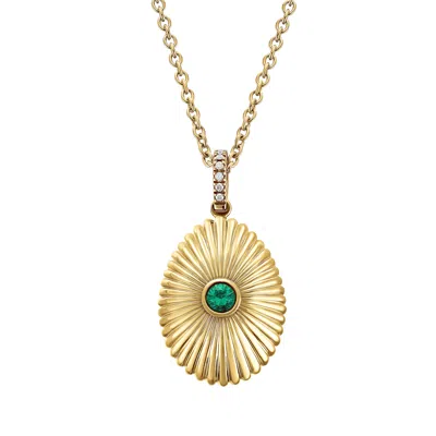 Fabergé Forever Mini Fluted Emerald Pendant In Pink