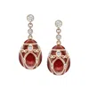 Fabergé Forever Palais Egg Drop Earrings In Pattern