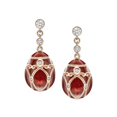 Fabergé Forever Palais Egg Drop Earrings In Pattern