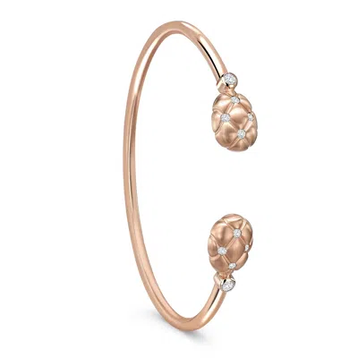 Fabergé Forever Quilted Open Bracelet In Pink