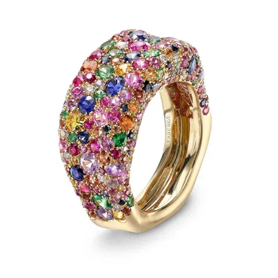 Fabergé Forever Ring With With Mixed Gemstones In Orange