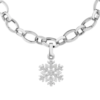 Fabergé Forever Snowflake Charm In Silver