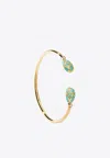 Fabergé Heritage 18-karat Yellow Gold Open Bracelet With Diamonds In Gold