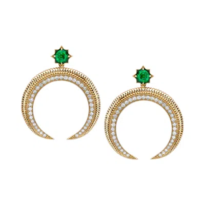 Fabergé Hilal Emerald Earrings In Pattern