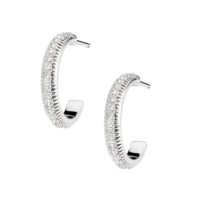 Fabergé Hoop Earrings With Diamonds