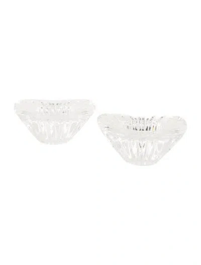 Pre-owned Fabergé Imperial Collection Soleil Crystal Votive Holder Set In Transparent
