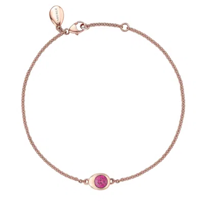 Fabergé Pink Sapphire Chain Bracelet In Gold