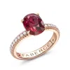 Fabergé Ruby Pavé Ring With Diamonds In Pink