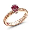 Fabergé Ruby Solitaire Ring In Gold