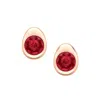 Fabergé Ruby Stud Earrings In Pink