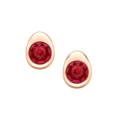 Fabergé Ruby Stud Earrings In Pink