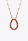Fabergé Sasha Ruby Egg Pendant Necklace In 18-karat Rose Gold In Rose Gold