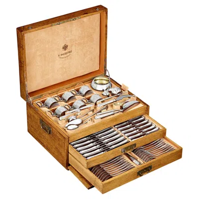 Pre-owned Fabergé Silver Service In Brown
