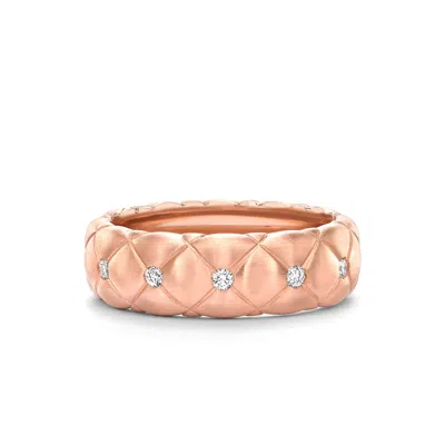 Fabergé Small Quilted Ring With Diamonds In Multi