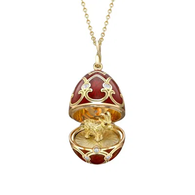 Fabergé Surprise Goat Pendant In Purple