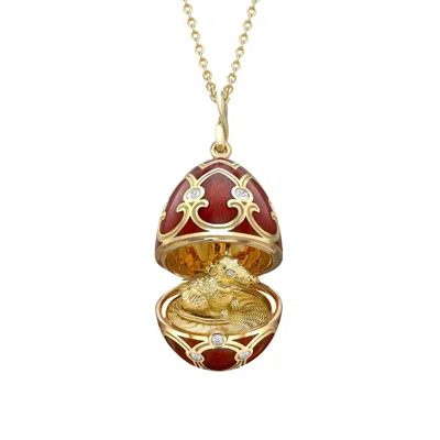 Fabergé Surprise Rat Pendant In Pink