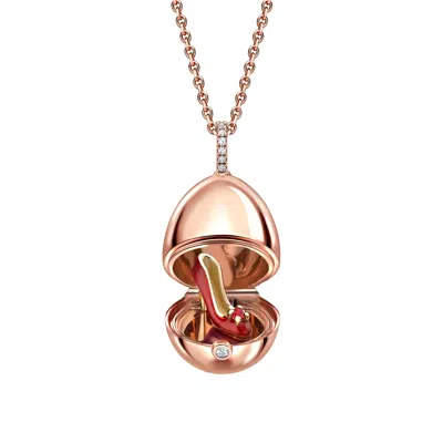 Fabergé Surprise Shoe Pendant In White