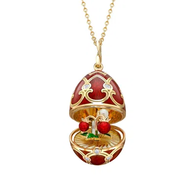 Fabergé Surprise Strawberry Pendant In Pink