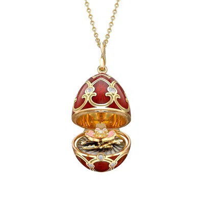 Fabergé Surprise Wild Rose Pendant In Gold