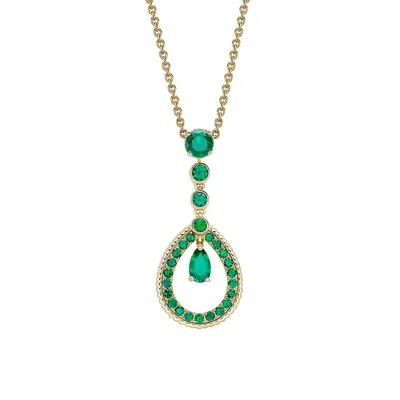 Teardrop Emerald Pendant In Multi from Faberge