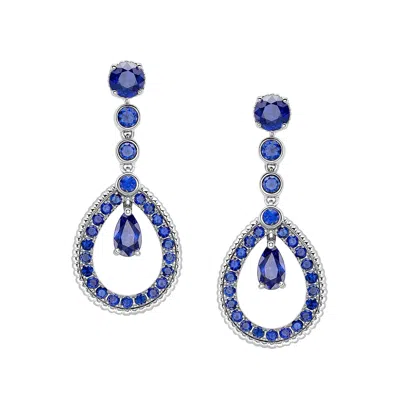 Fabergé Teardrop Sapphire Earrings In Purple
